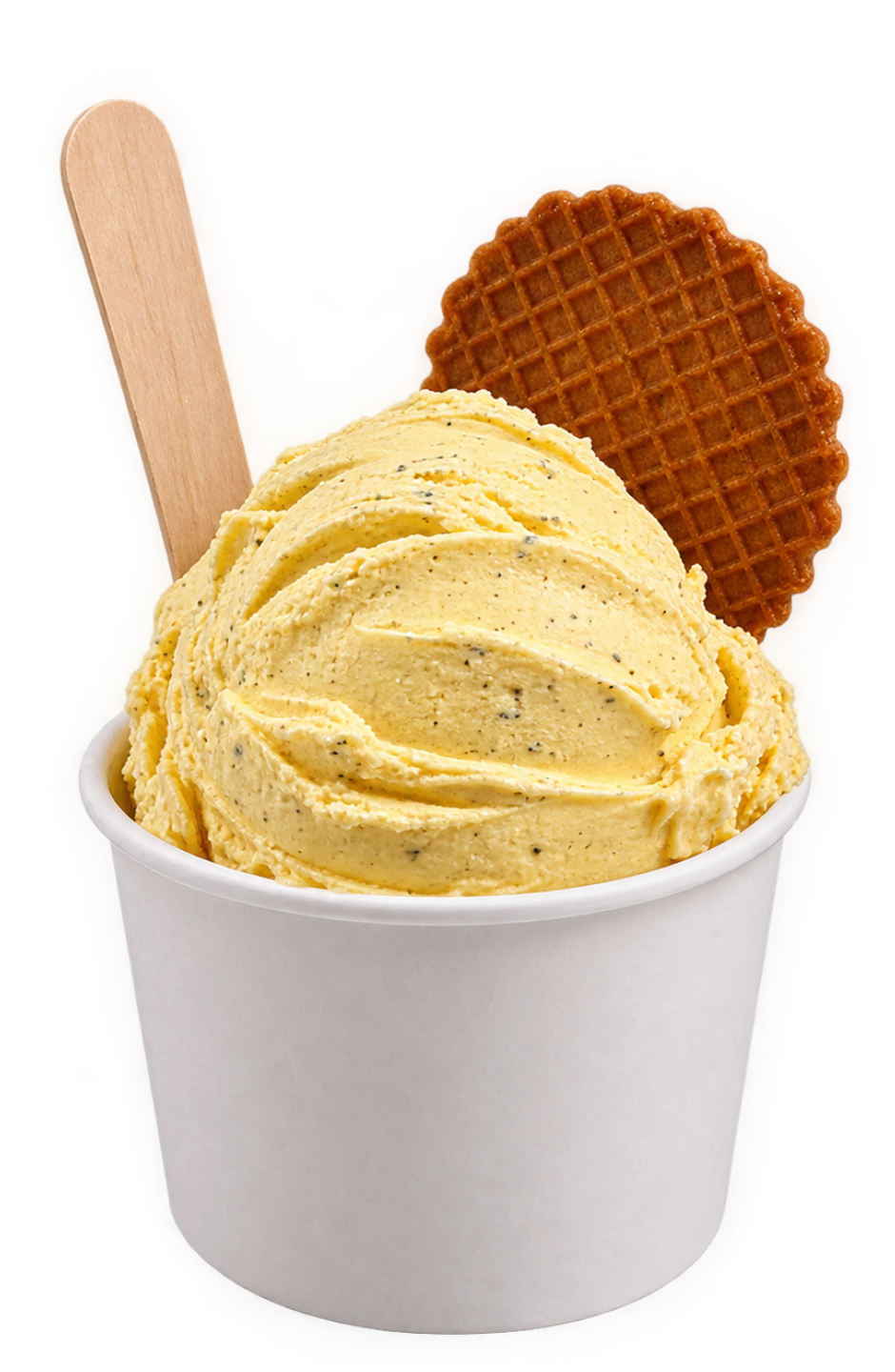 Becher Maracuja-Minze-Eis